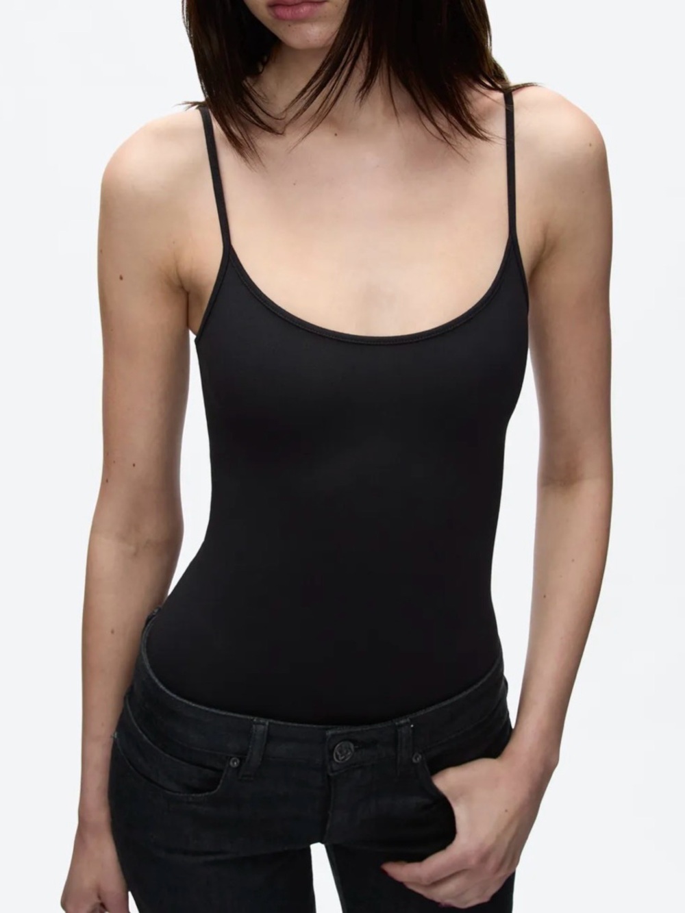 Tank Air Studio Bodysuit in Black NWT